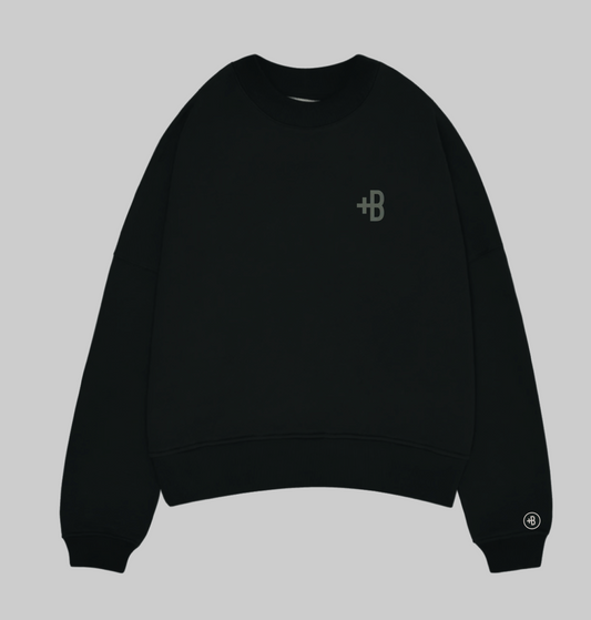 Bishop Oversized Crewneck Black